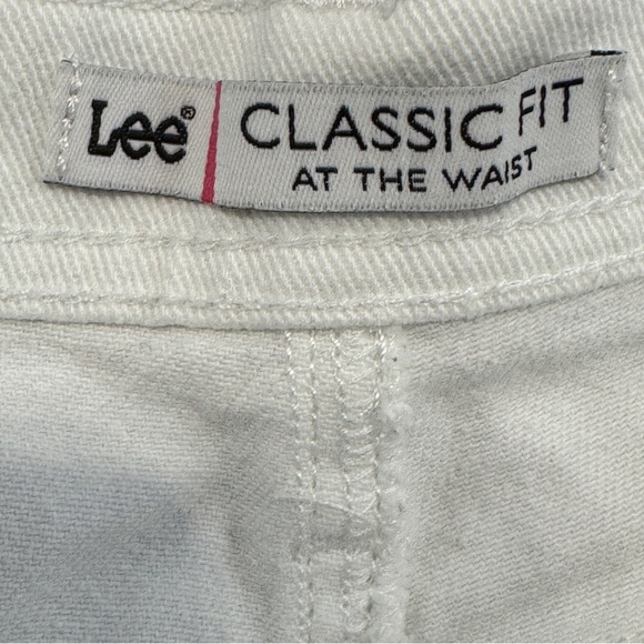 Lee Classic Fit White Capri Jeans At The Waist - Women’s 16 - Picture 4 of 5